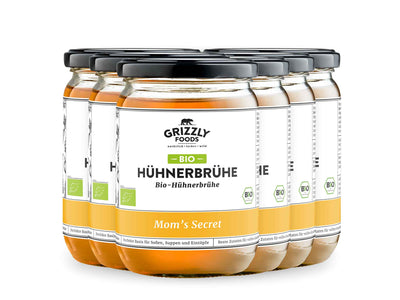 Bio-Hühnerbrühe