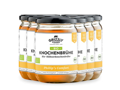 Bio-Hühnerknochenbrühe
