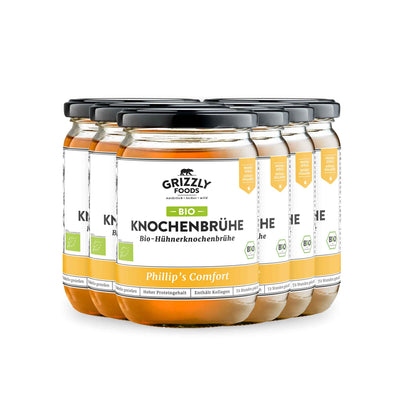 Bio-Hühnerknochenbrühe