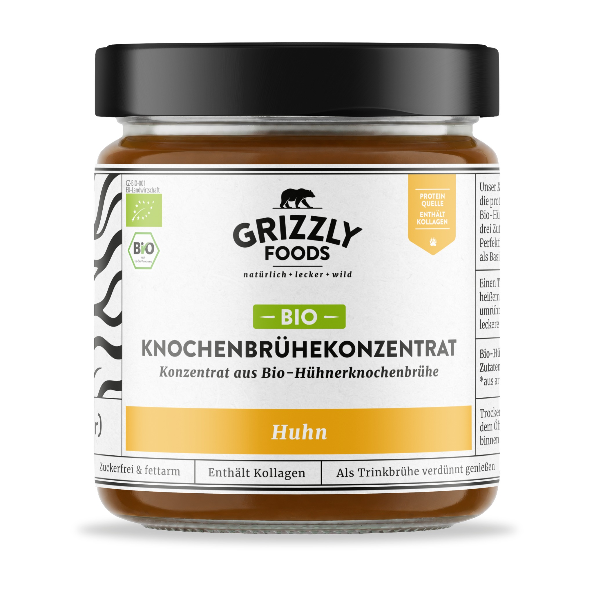 Bio-Hühnerknochenbrühekonzentrat 400 g Front