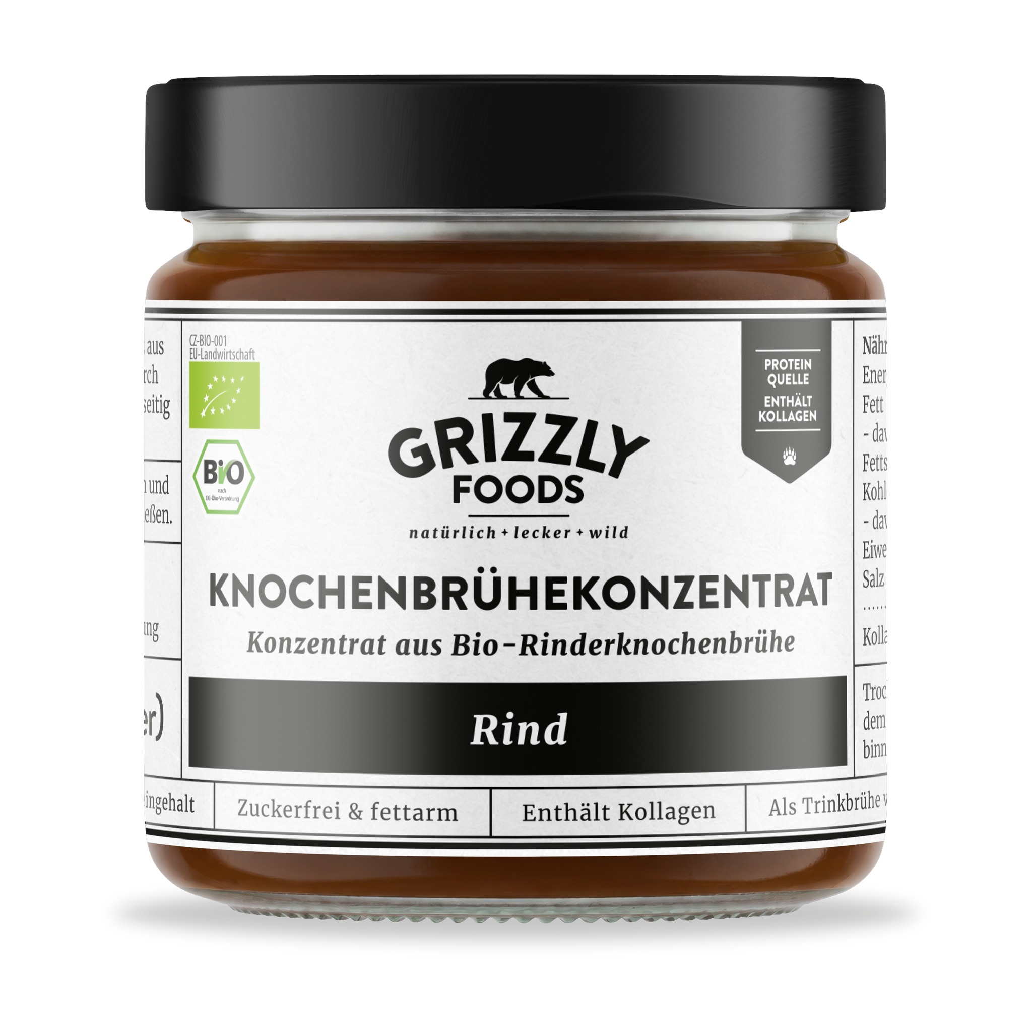 Bio-Rinderknochenbrühekonzentrat 220 g Front