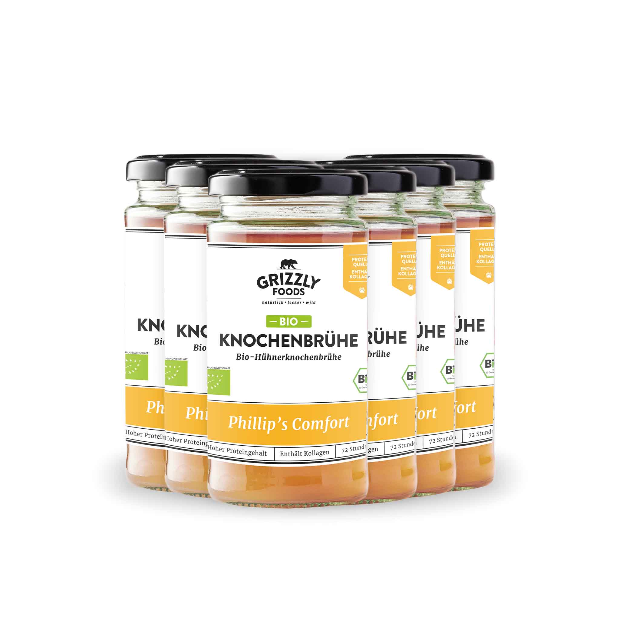 Bio-Hühnerknochenbrühe
