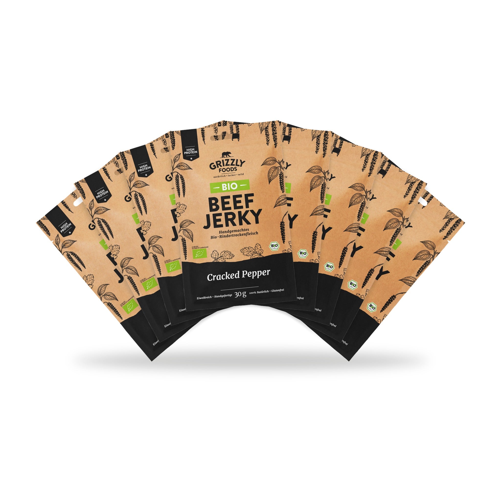 Bio Beef Jerky Cracked Pepper