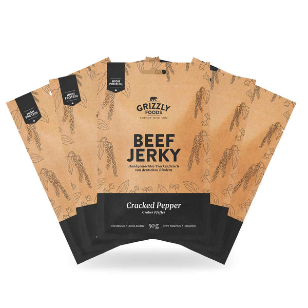 Grizzly Foods • Beef Jerky Probeerpakket Met 6 Soorten (6 X 50 G