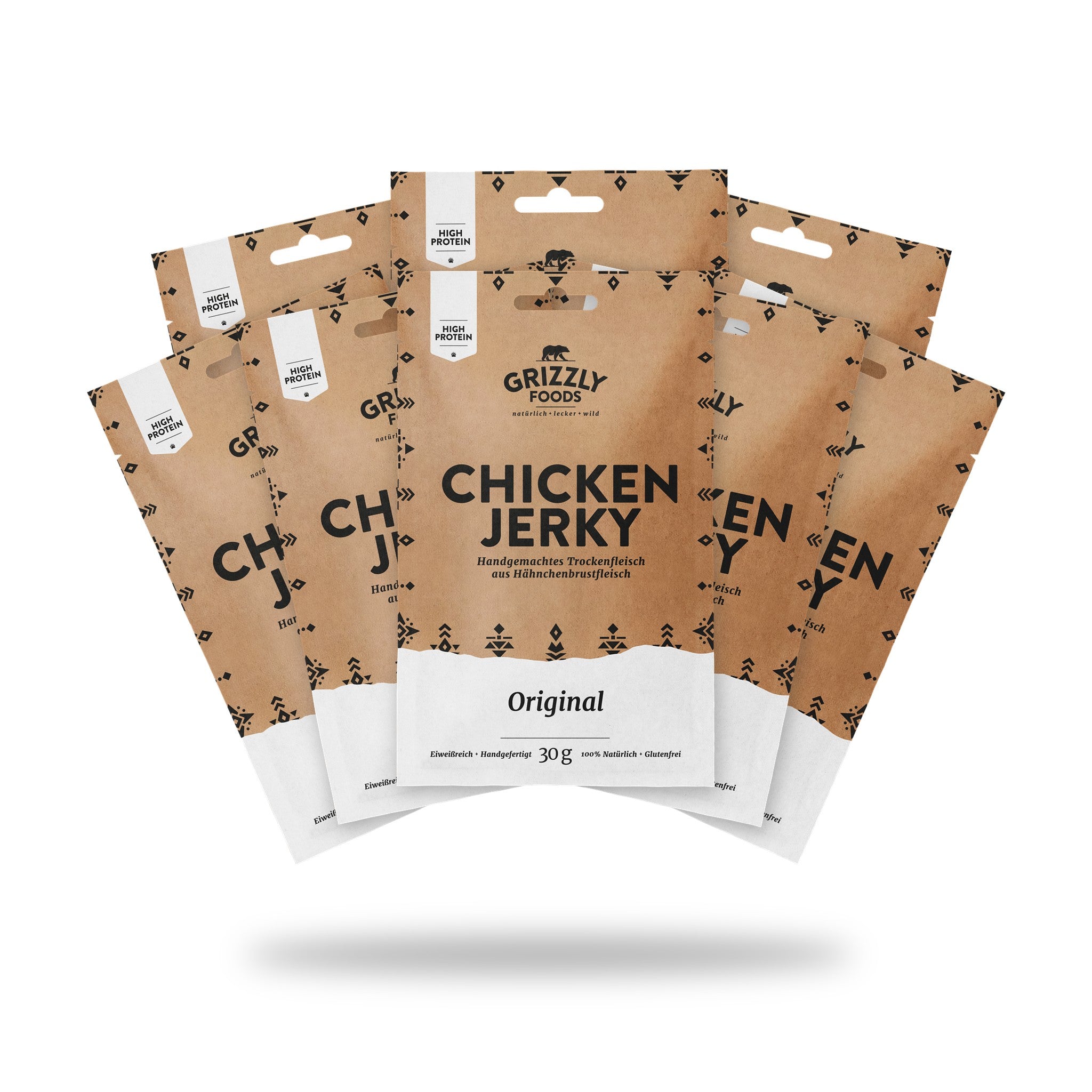 Chicken Jerky Original, 8 Beutel à 30 g