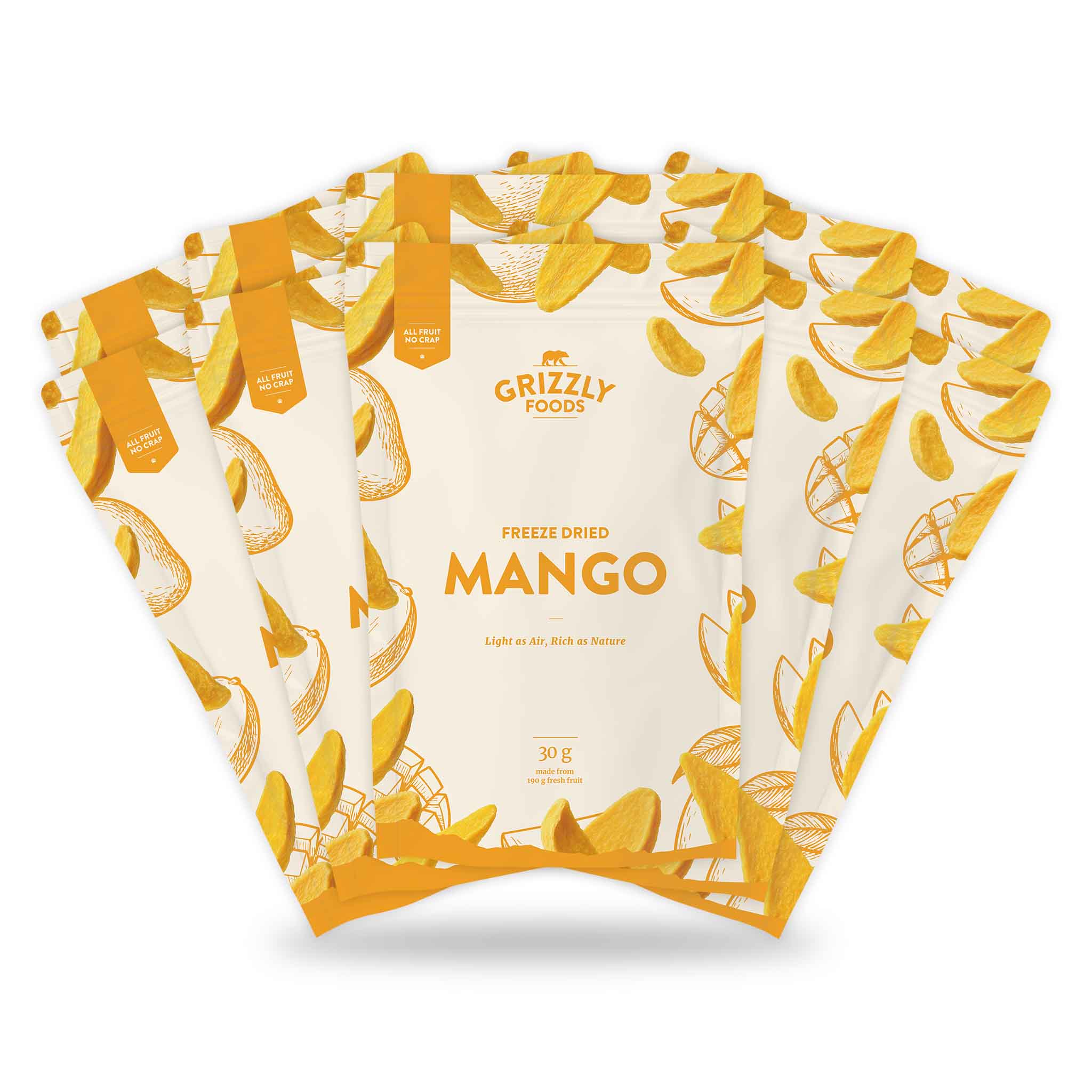 Gefriergetrocknete Mango