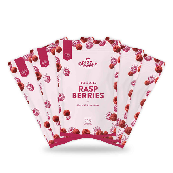 Gefriergetrocknete Himbeeren