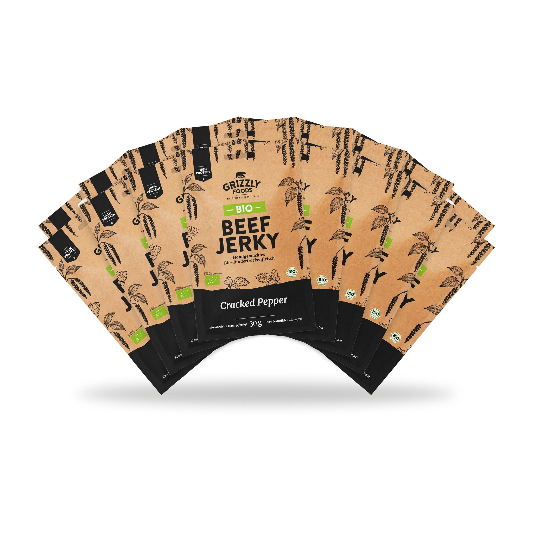 Bio Beef Jerky Cracked Pepper