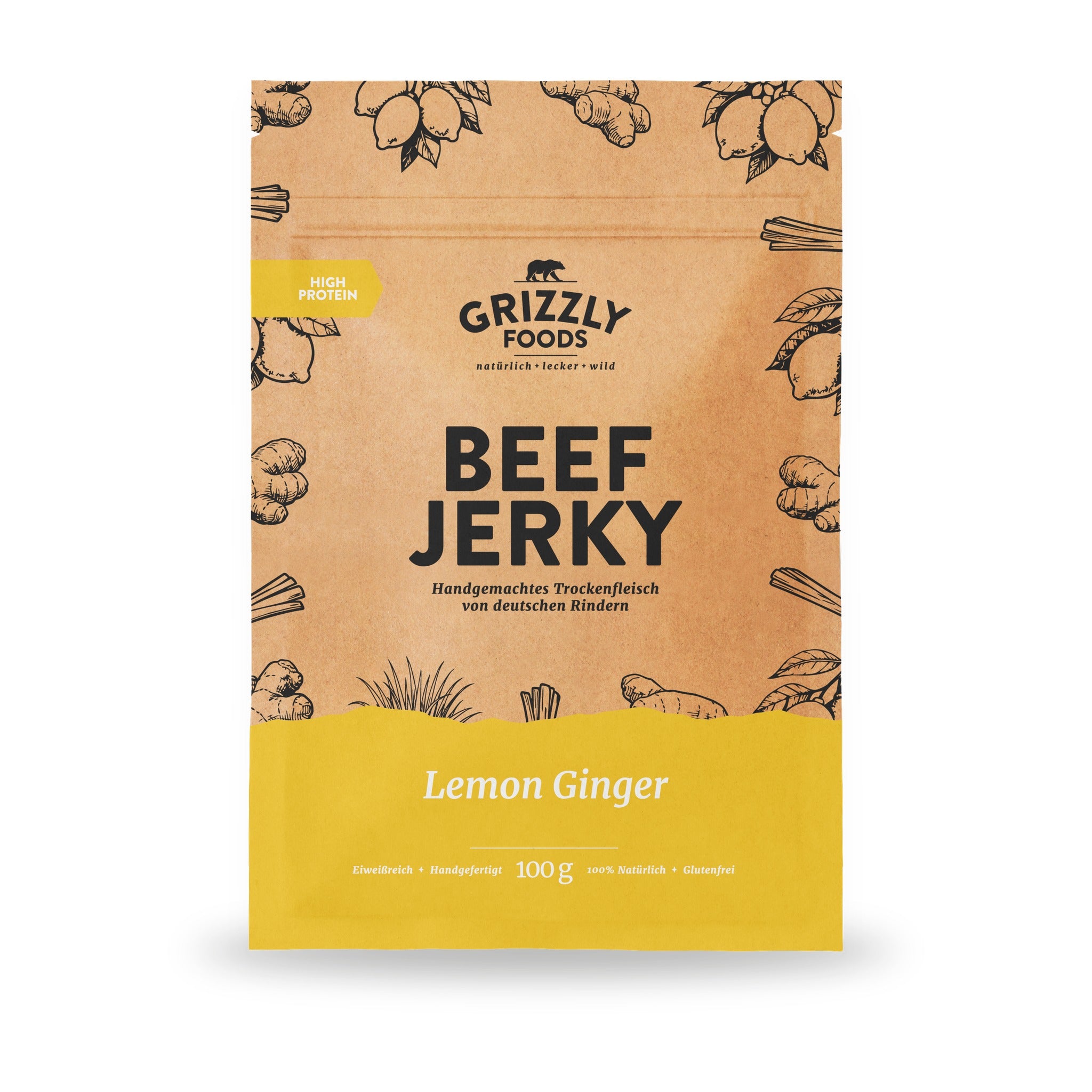 Beef Jerky Lemon Ginger