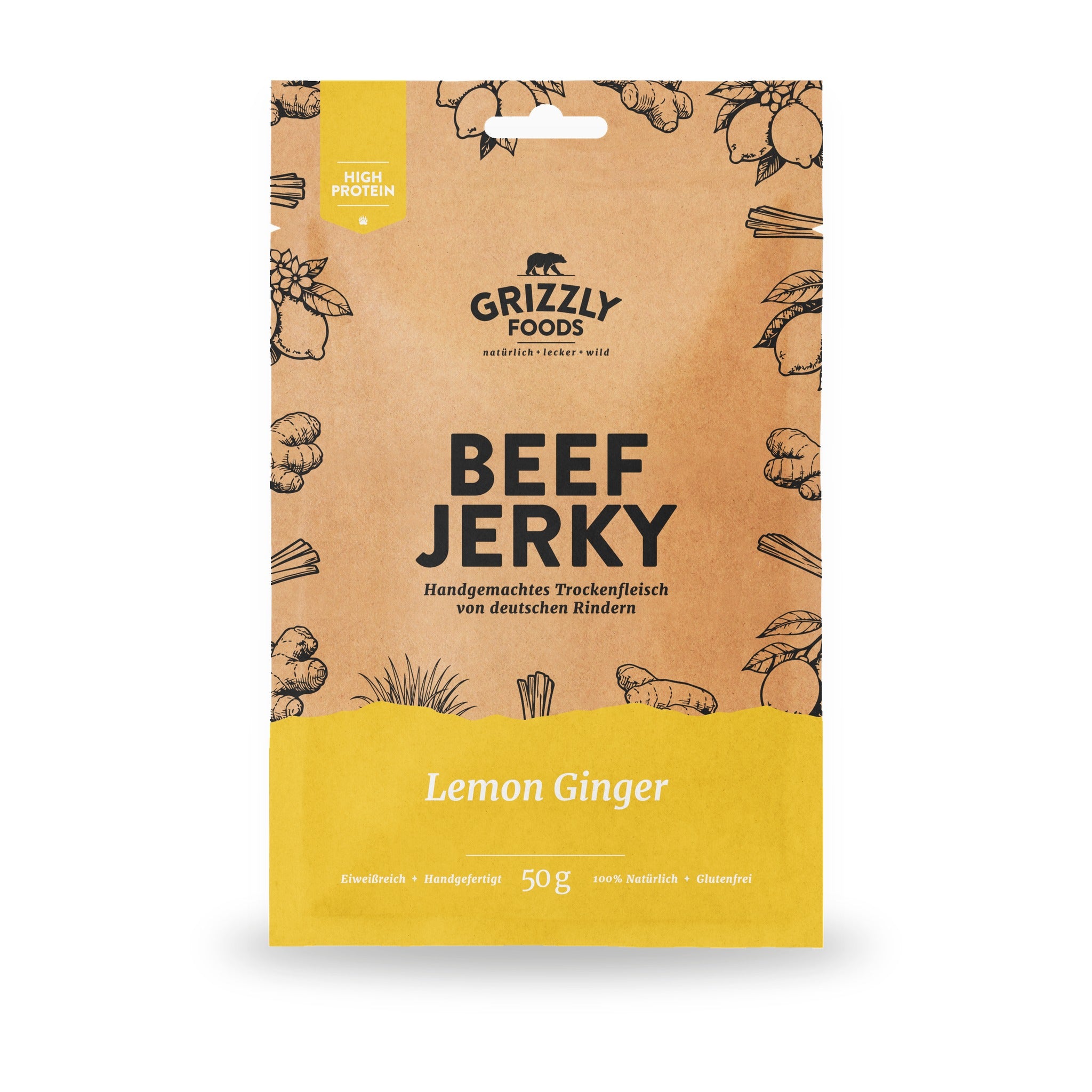 Beef Jerky Lemon Ginger