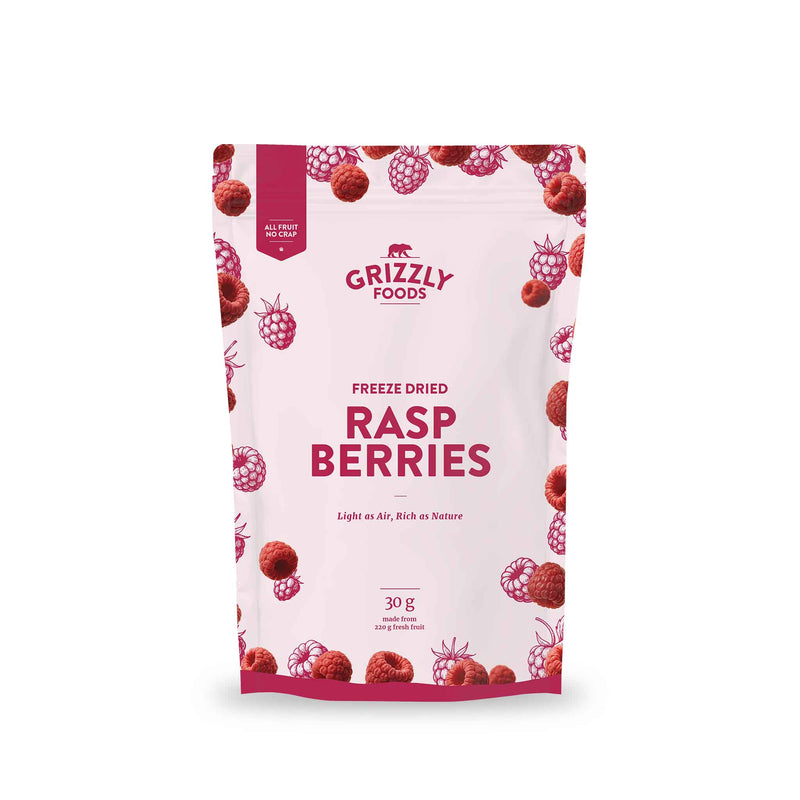 Gefriergetrocknete Himbeeren