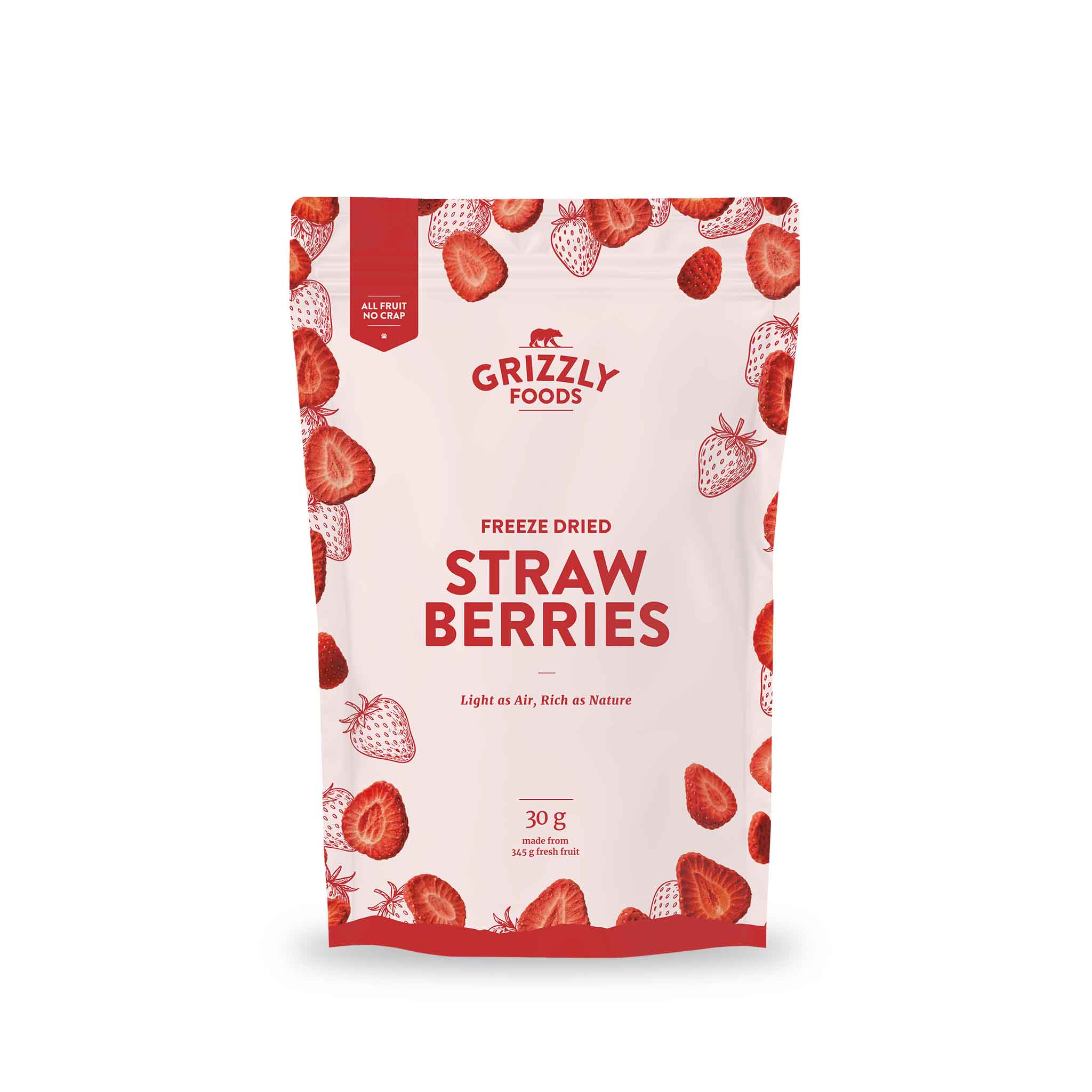 Gefriergetrocknete Erdbeeren